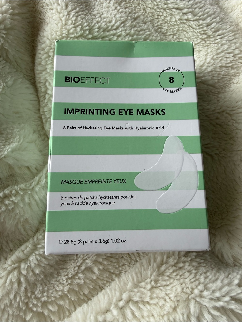 NIB BIOEFFECT Imprinting Eye Mask (8-Pack)